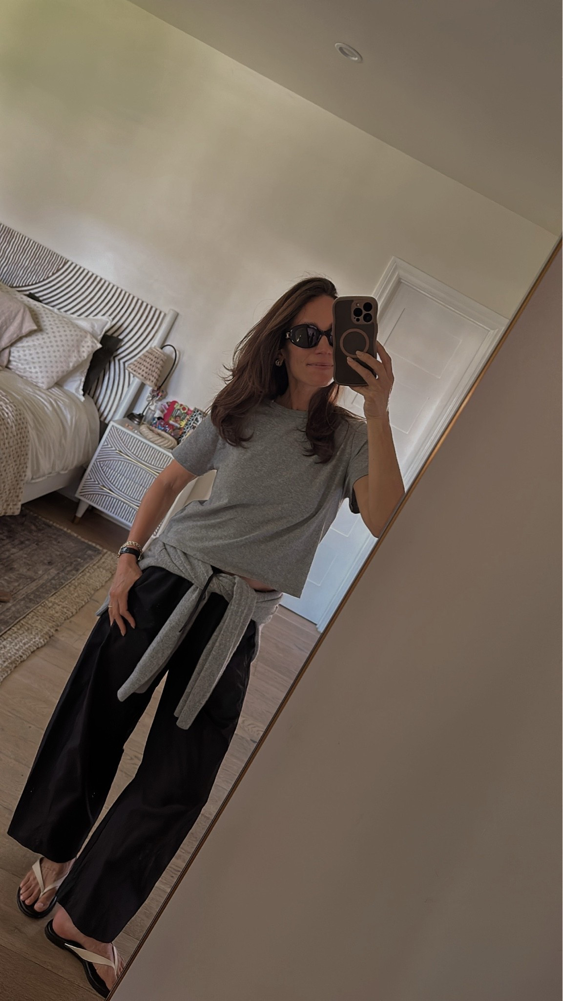 Today’s outfit in the cotton poplin pants I can’t stop wearing

#LTKOver40