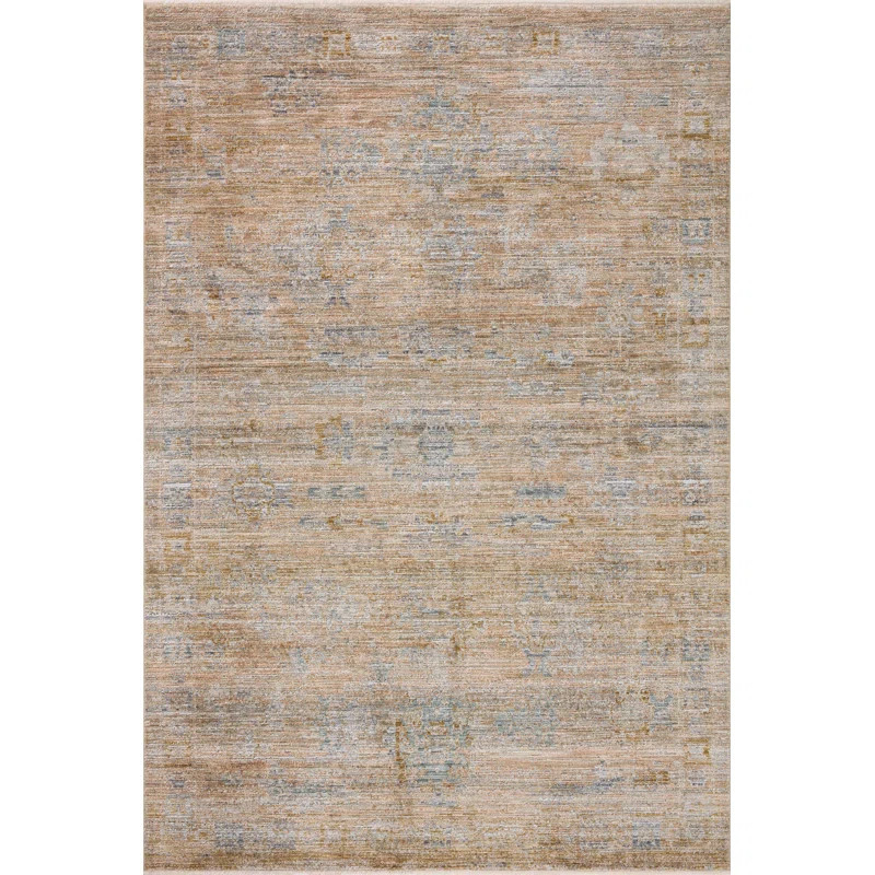 Katherine Oriental Machine Woven Polyester Area Rug in Beige | Wayfair North America
