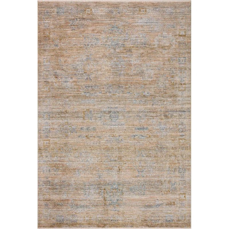 Katherine Oriental Machine Woven Polyester Area Rug in Beige | Wayfair North America