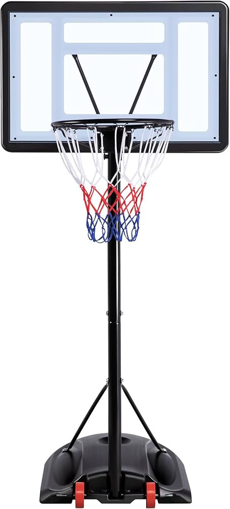 Yaheetech Portable Basketball Hoop Backboard System Removeable Adjustable Basketball Hoop & Goals... | Amazon (US)