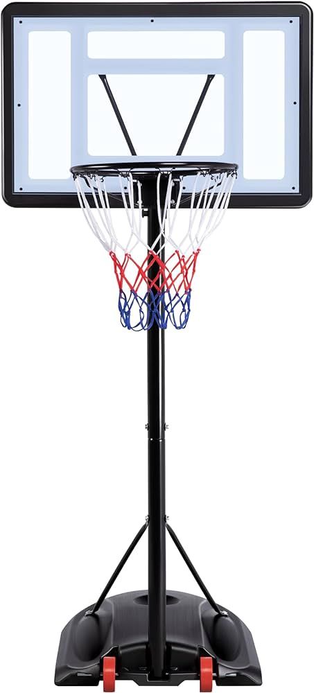 Yaheetech Portable Basketball Hoop Backboard System Removeable Adjustable Basketball Hoop & Goals... | Amazon (US)