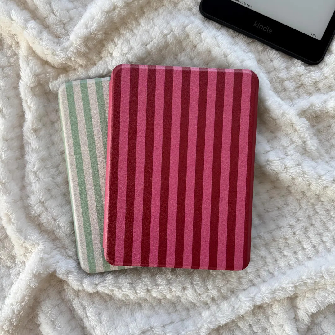 Vintage Stripes Kindle Paperwhite Case 2024 Kindle Cover Kobo Case Red Pink Kobo Libra Case Kindl... | Etsy (US)
