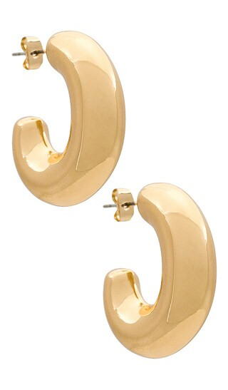 Machina Hoop in Gold | Revolve Clothing (Global)