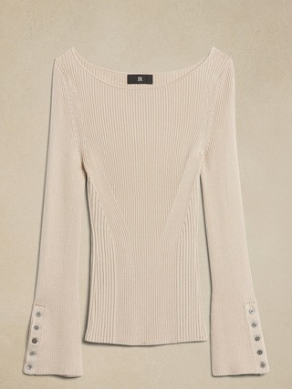 Jennie Boat-Neck Sweater Top | Banana Republic (US)