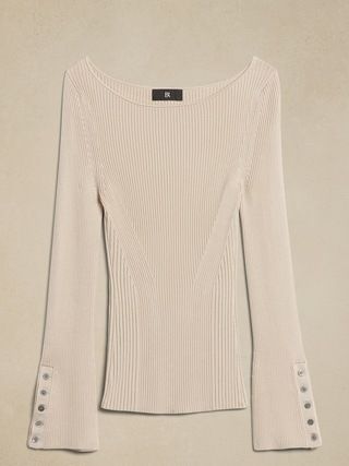 Jennie Boat-Neck Sweater Top | Banana Republic (US)