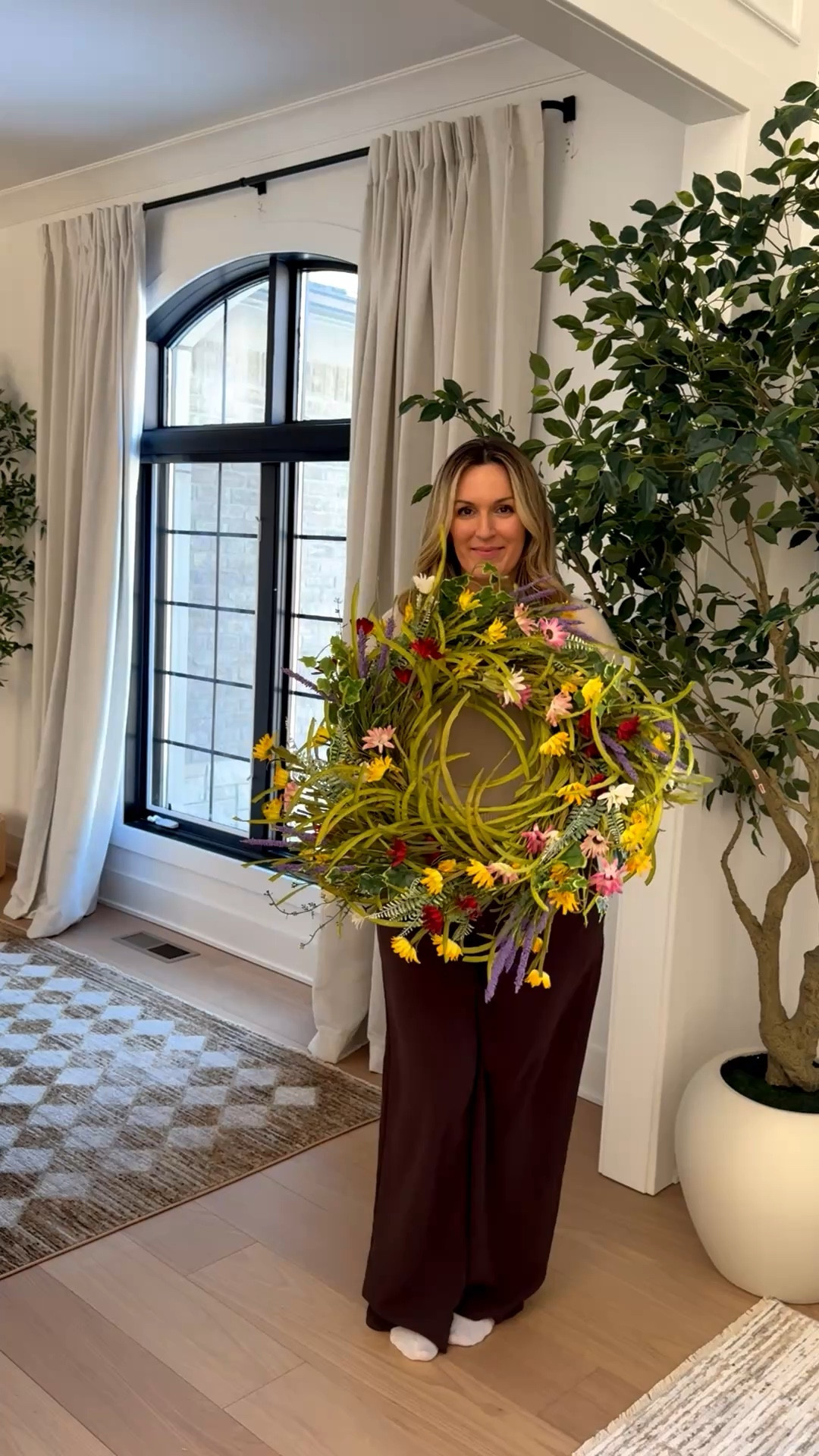 Spring wreath for my front porch with hints of yellow, pink and purple.

#LTKSaleAlert #LTKHome