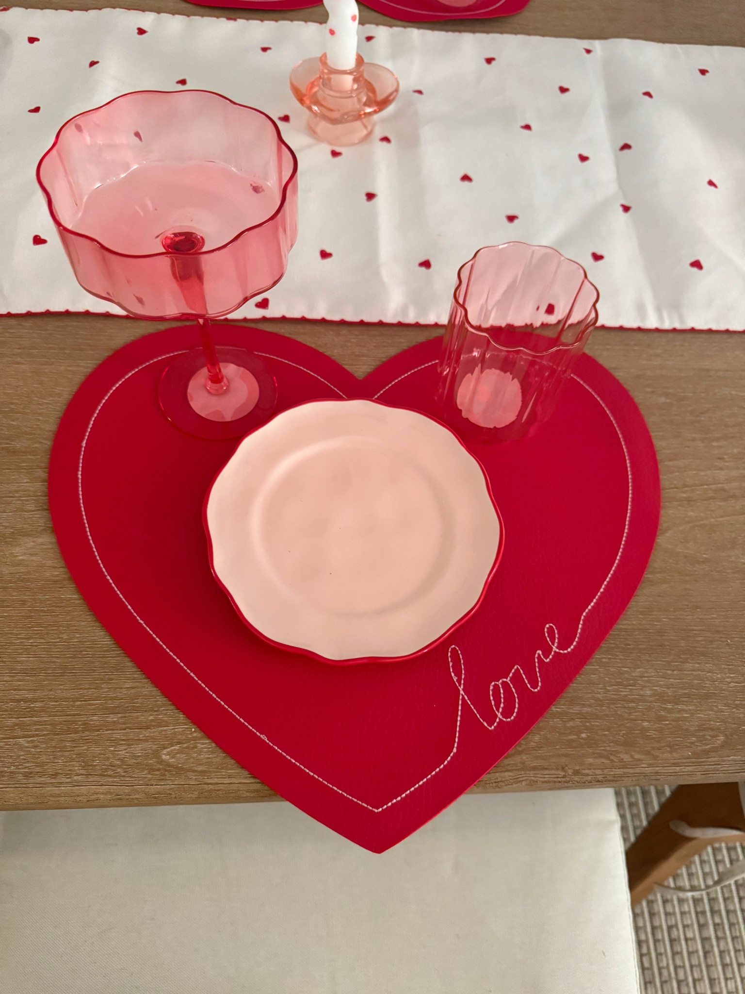Been working on my Valentines Day table scape today & im loving the way it’s coming together so far 💘 here is a little sneak peak! Targets Valentine’s Day collection is soooo good this year. 

My runner is actually from last year but added this years version which is super similar! 


#LTKSeasonal #LTKFindsUnder50 #LTKHome
