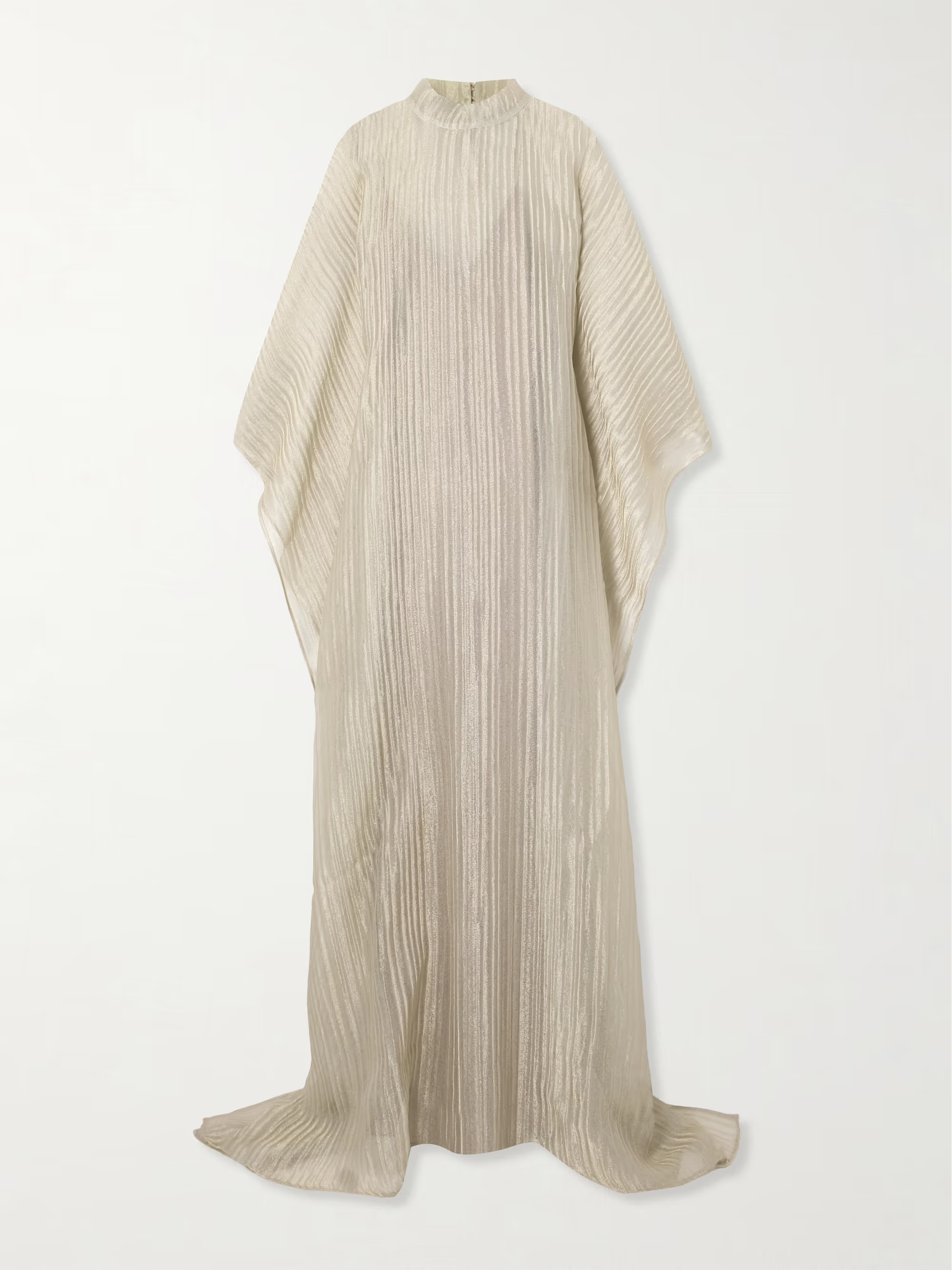 Basento pleated fil coupé turtleneck gown | NET-A-PORTER (UK & EU)