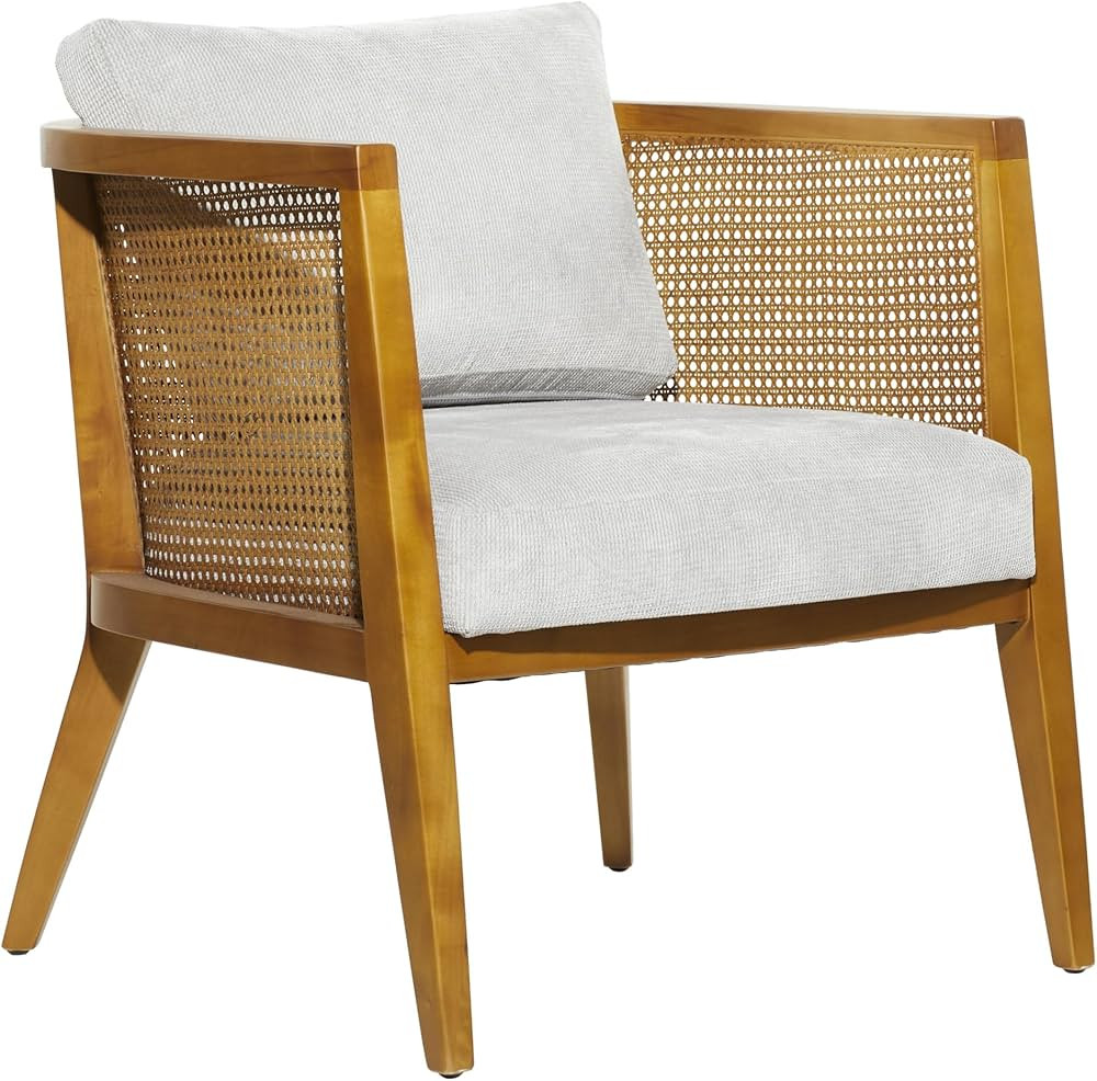 Deco 79 Wood Accent Chair with Cushions, 27" x 28" x 27", Brown | Amazon (US)