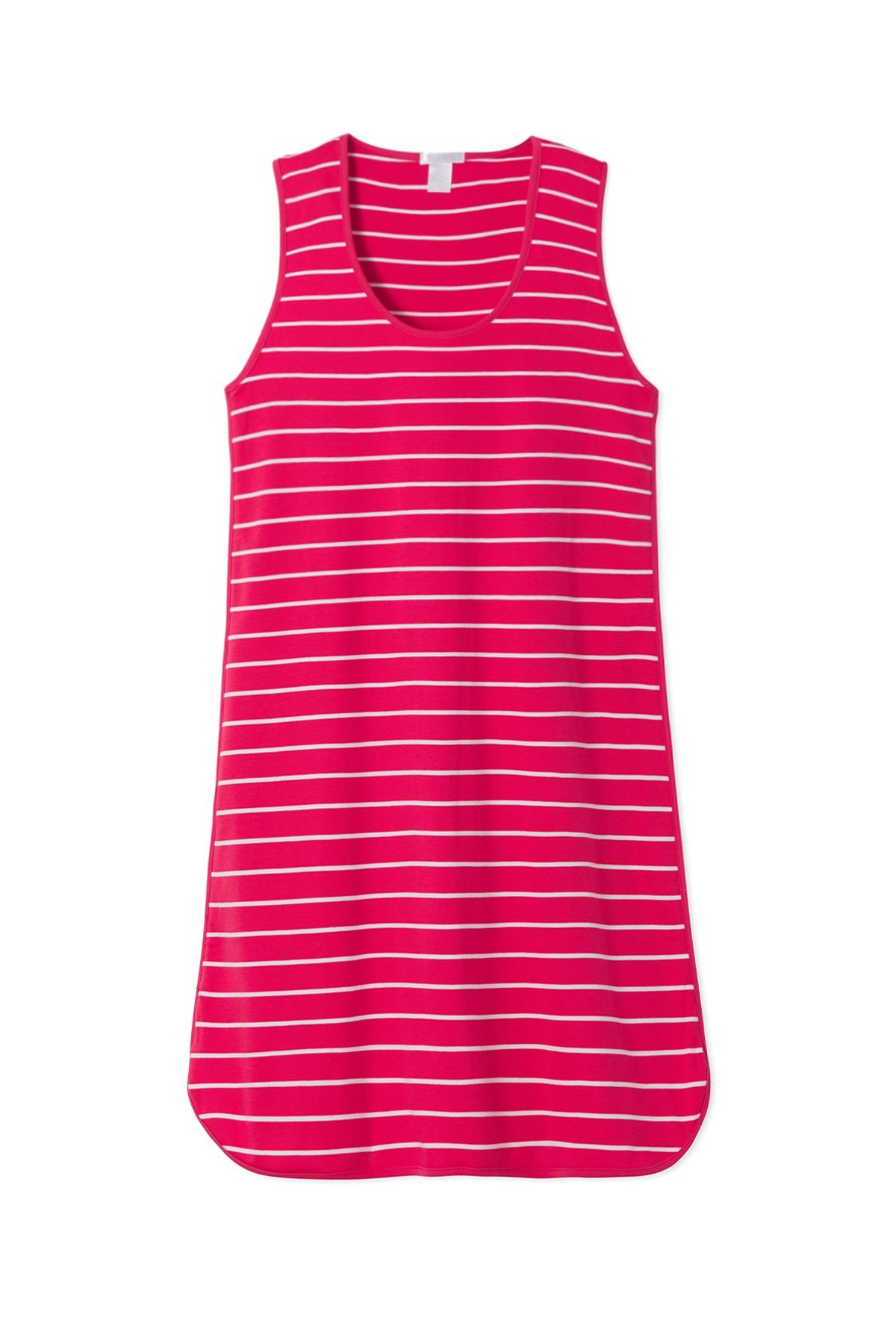 Pima Tank Gown in Geranium | LAKE Pajamas