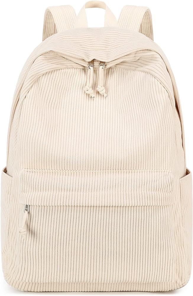 School Backpack for Teen Girls Bookbags Elementary High School Corduroy Laptop Bags Women Travel ... | Amazon (US)