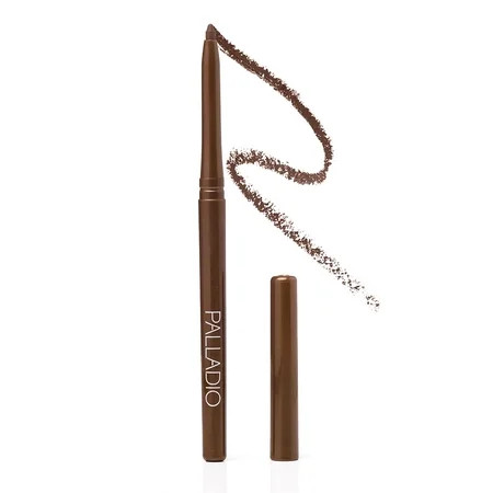 Palladio Retractable Waterproof Eyeliner Richly Pigmented Color and Creamy Slip Twist Up Pencil Eye Liner Smudge Proof Long Lasting Application All Day Wear No Sharpener Required Brownie | Walmart (US)