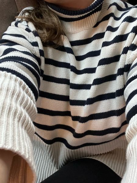 FYI my favorite striped sweater is currently 50% off. Year two with this one, such a good purchase! 

#LTKSeasonal #LTKsalealert #LTKfindsunder50