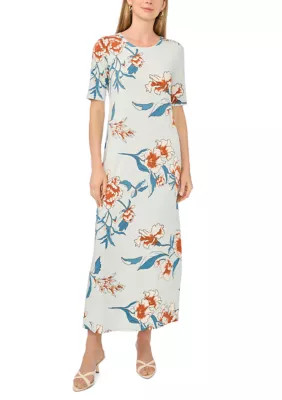 Petite Cap Sleeve Midi Dress | Belk