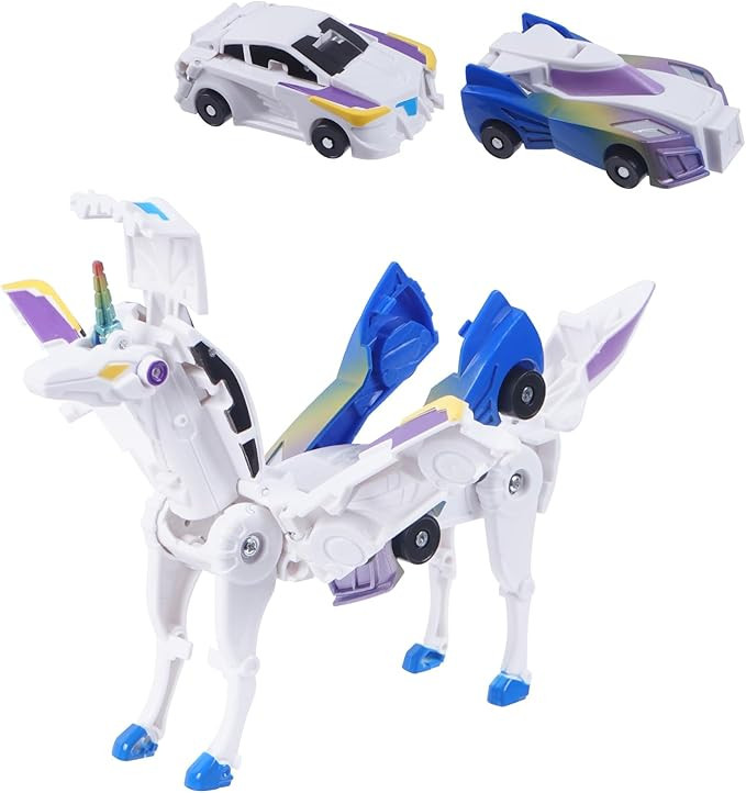 Ultimate Transforming Unicorn Car Toy - Collision to Magical Unicorns!2Pcs Transforming Car-Robot... | Amazon (US)