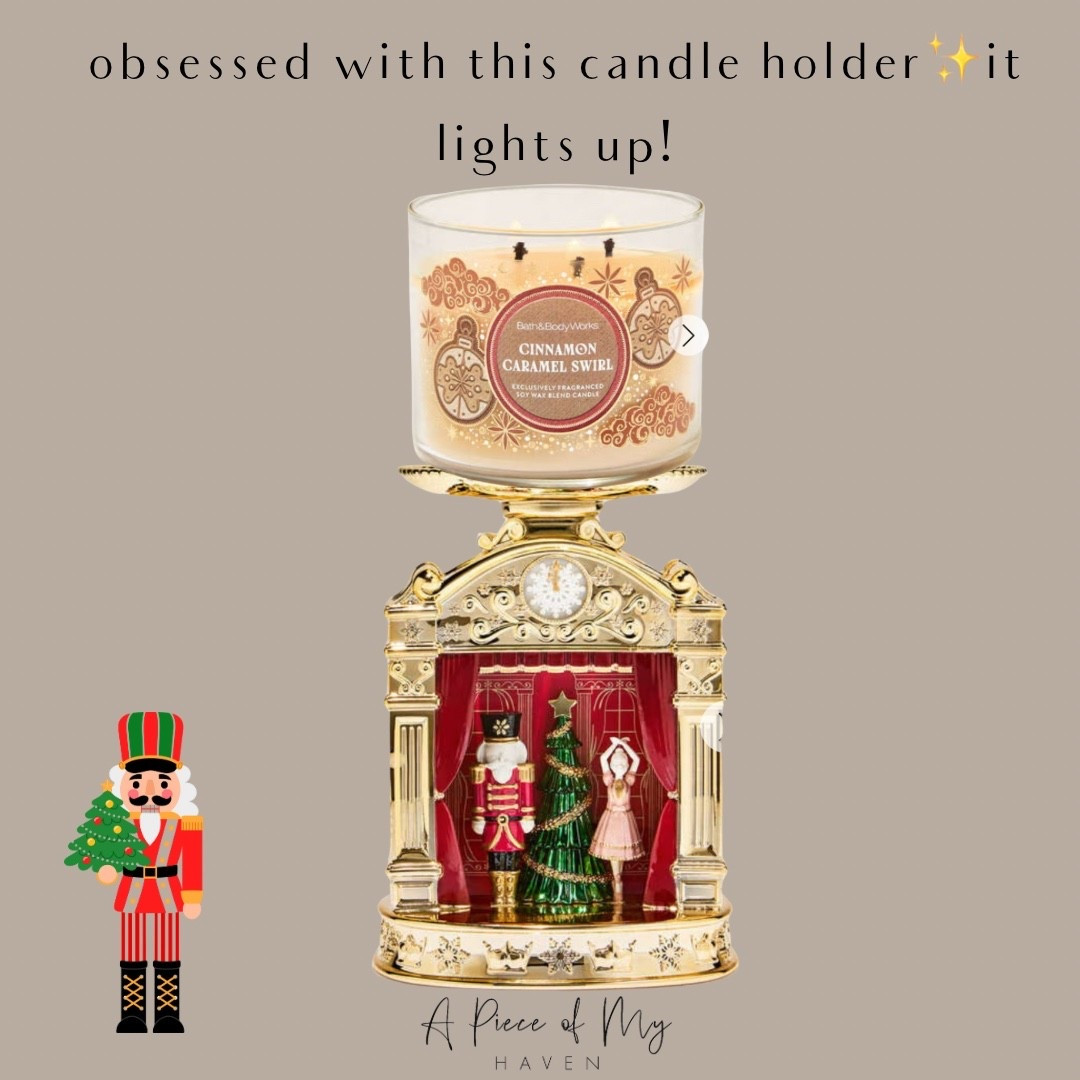 I ordered this Nutcracker candle holder immediately! It lights up!!!!

#LTKSeasonal #LTKHome #LTKHoliday