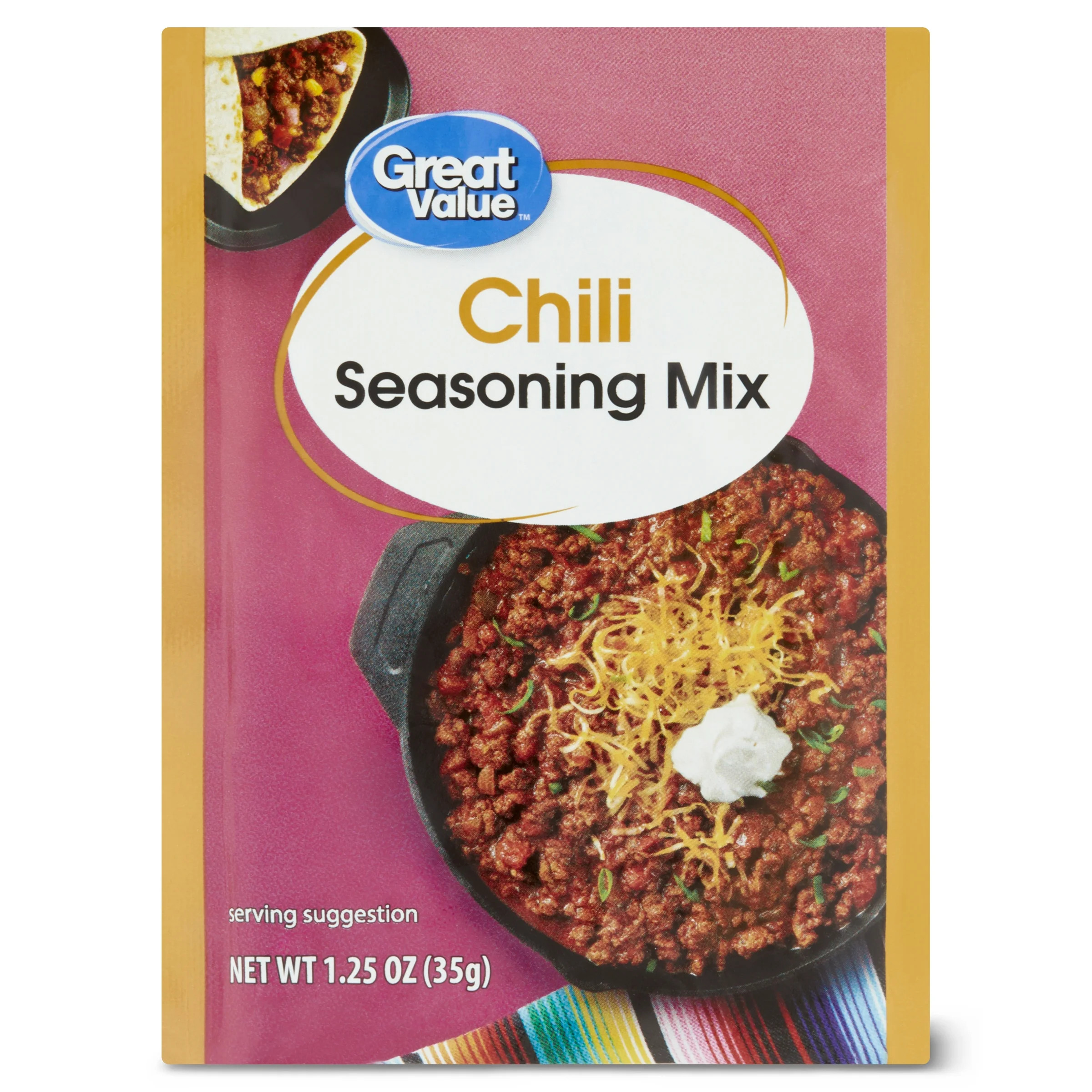 Great Value Chili Seasoning Mix, 1.25 oz | Walmart (US)