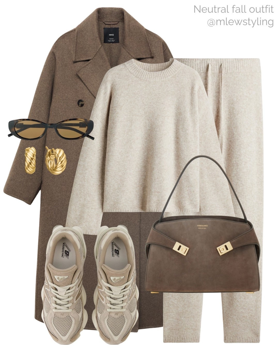 Comfy matching set with new balance sneakers 🤎

Tags: mango wool coat, fall outfit, errands look, realistic weekend outfit, Ferragamo hug bag, neutral aesthetic, autumn look

#LTKItBag #LTKStyleTip #LTKShoeCrush