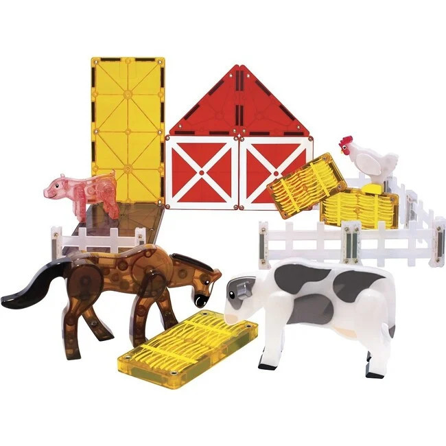 Magnatiles | Magna-Tiles Farm Animals 25pc Set | Maisonette | Maisonette