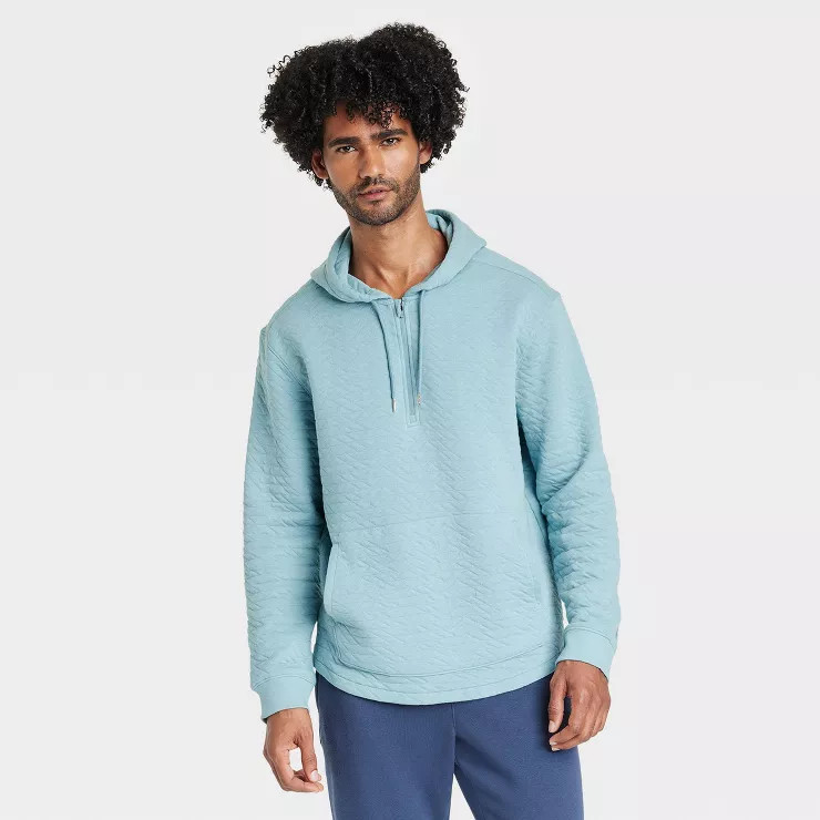 Men's Quilted Fleece Sweatshirt - All in Motion™ | Target