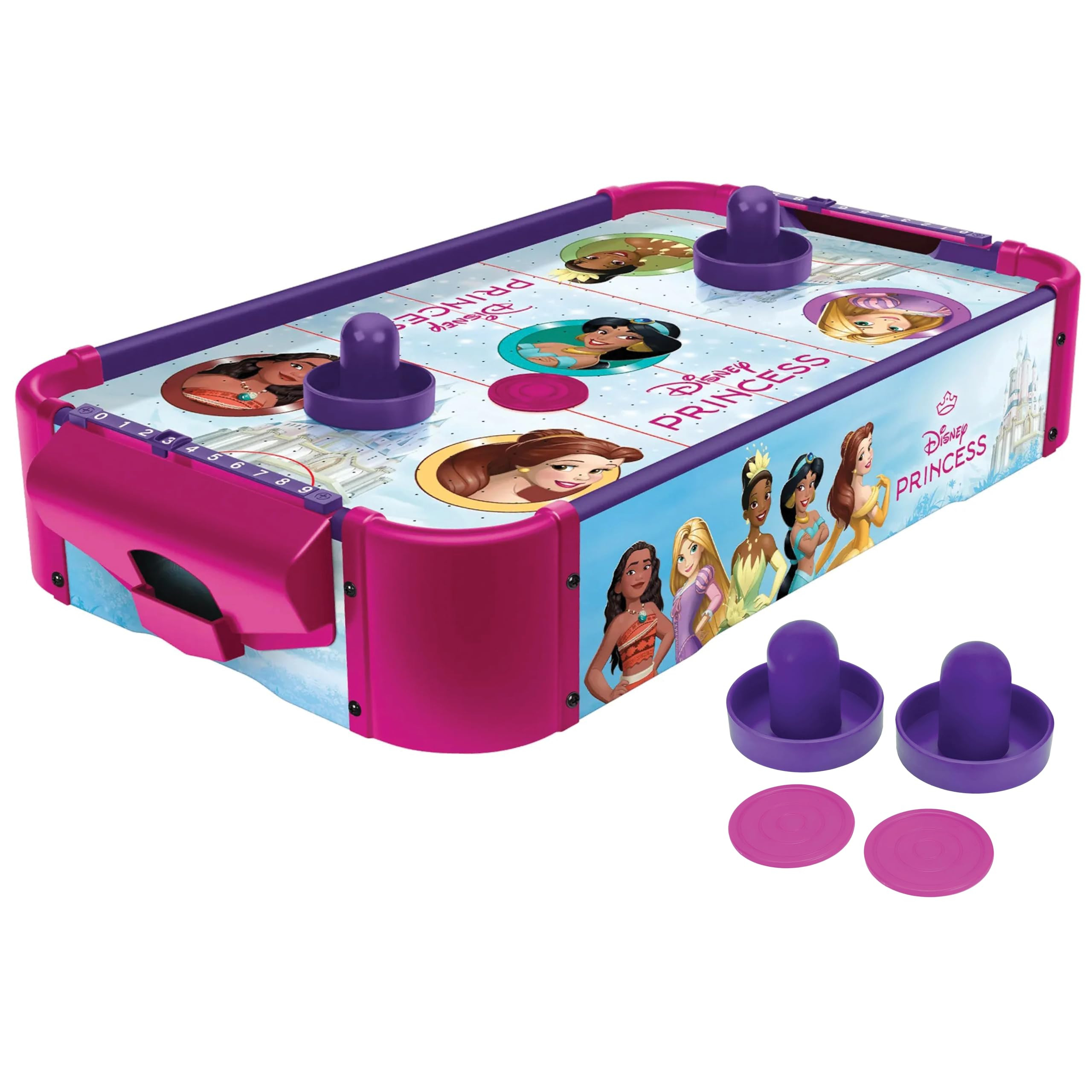 World Tech Toys Disney Princess Air Hockey Table for Kids - Wooden Tabletop Game with Puck, Pushe... | Amazon (US)