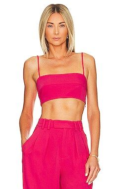 L'Academie Ela Crop Top in Fuchsia Pink from Revolve.com | Revolve Clothing (Global)