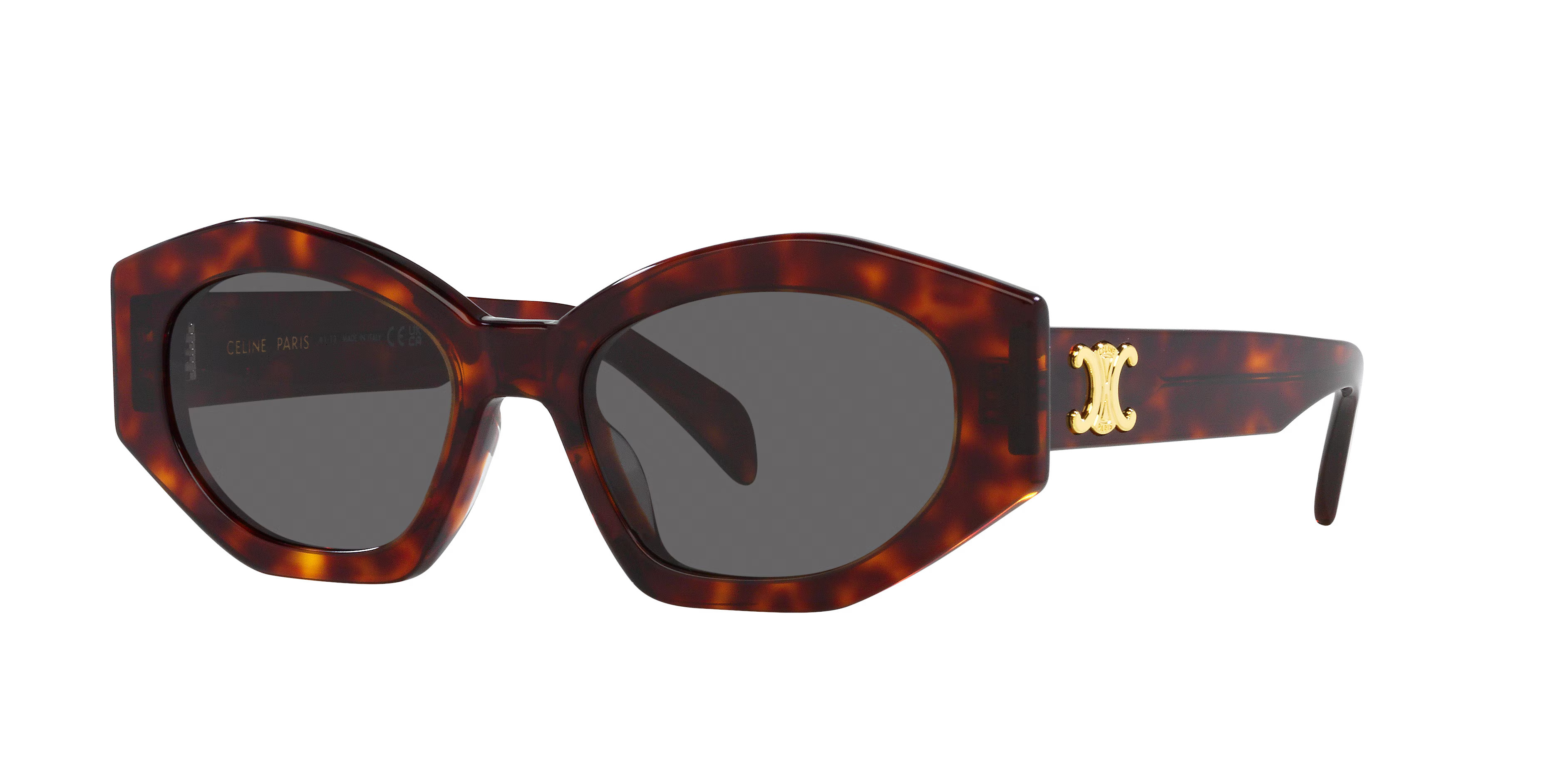 Celine Frau Sunglass CL40238U - Rahmenfarbe: Tortoise Gelb, Linsenfarbe: Blau | Sunglass Hut EU