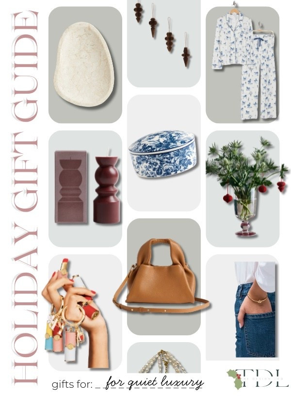 The quiet luxury gifts for our leveled up loved ones! #thedesignlog #tdlgiftguide #hostgifts #quietluxury #tdlholiday 

#LTKGiftGuide #LTKStyleTip #LTKFindsUnder50