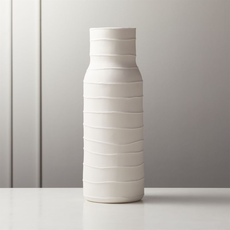 Viga Striped Vase + Reviews | CB2 | CB2