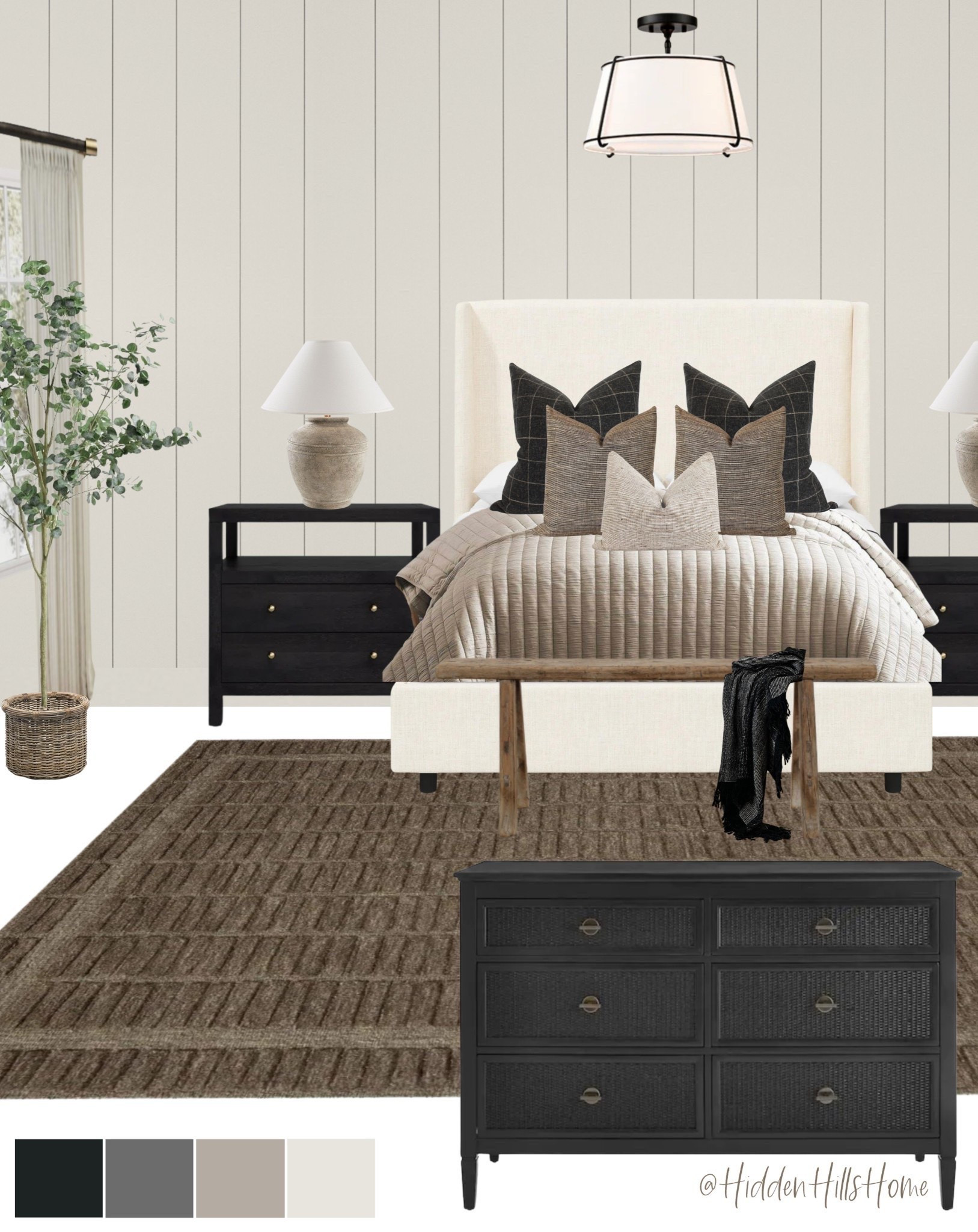 Bedroom decor ideas! Cozy and moody bedroom mood board, Tilly bed, bedroom rug, nightstands, home decor c master bedroom design #bedroom

#LTKHome #LTKSaleAlert #LTKSeasonal
