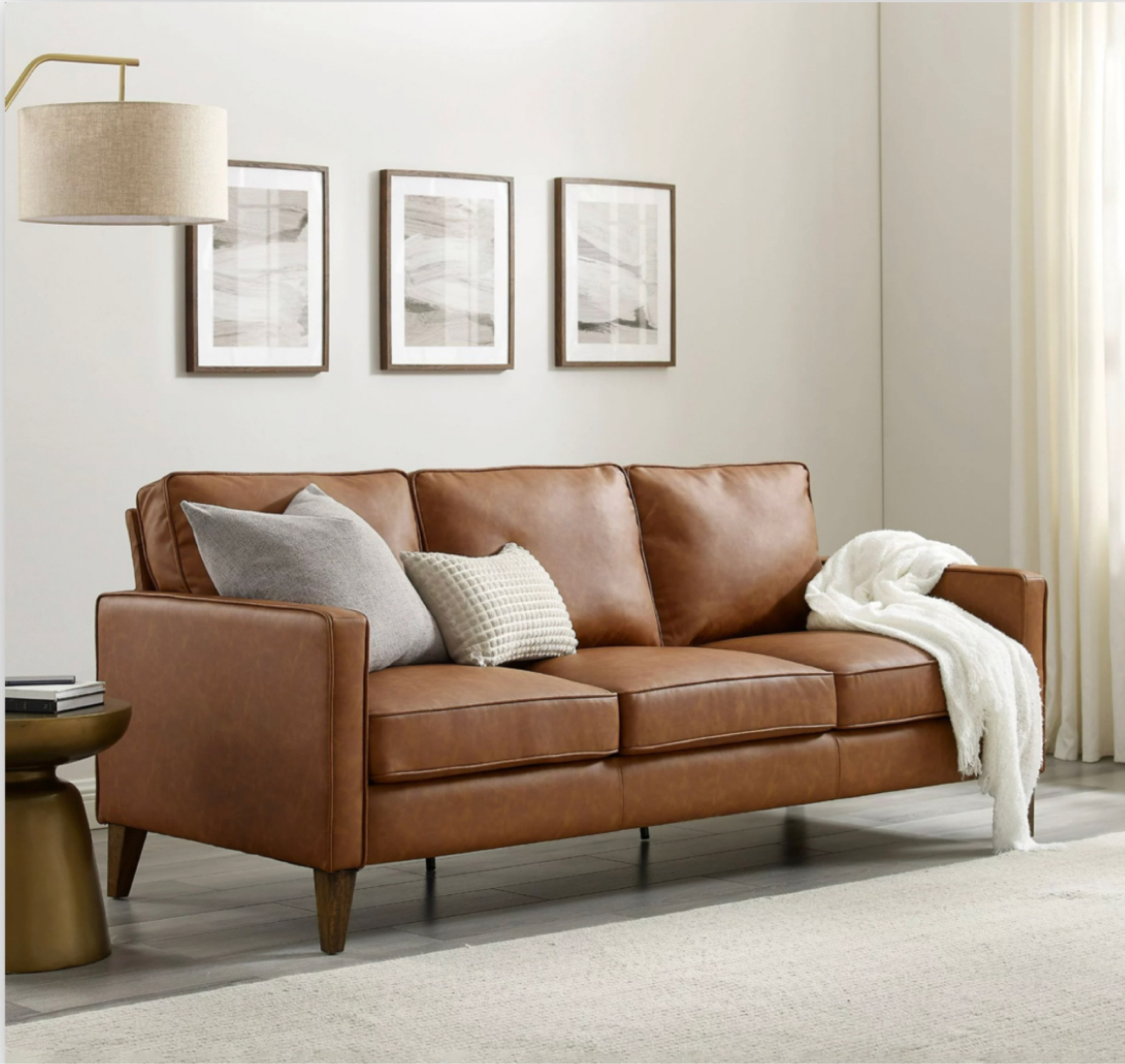 So many faux leather sofas on sale!! 

#LTKhome