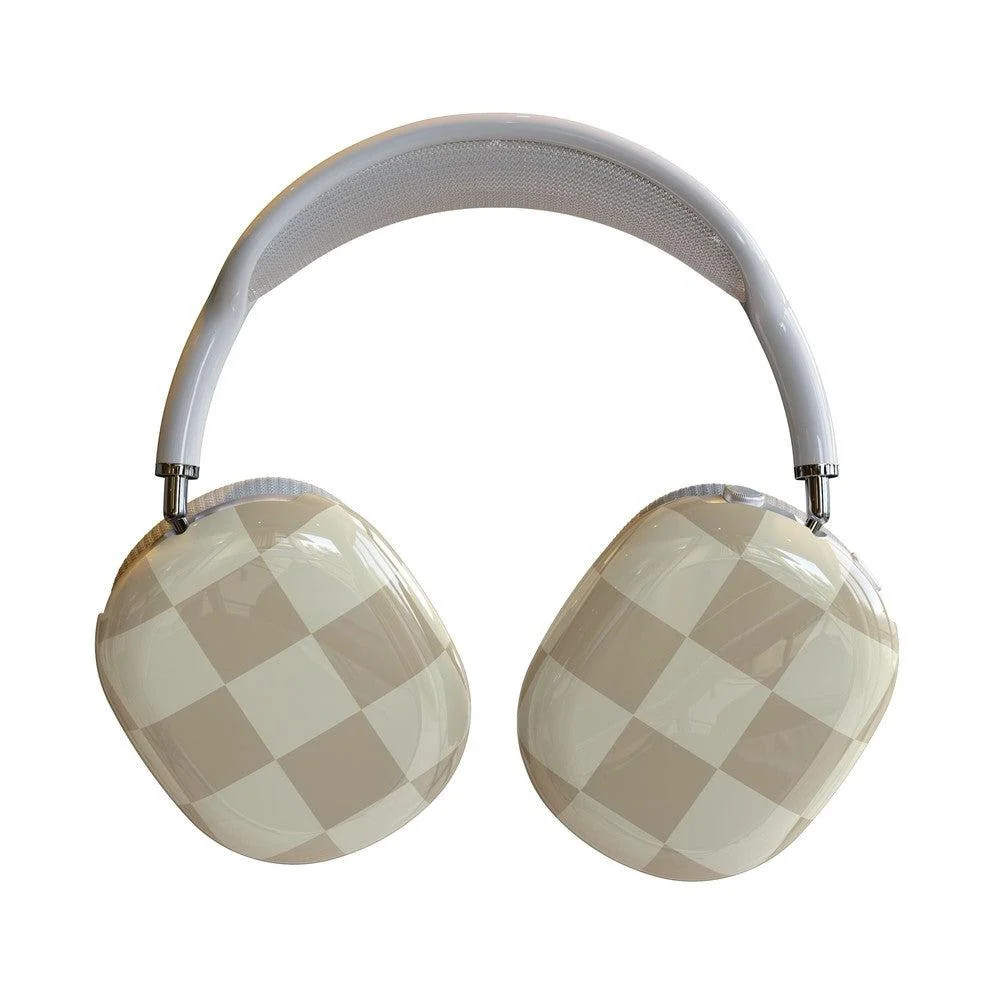 Fit Check | Neutral Checkerboard AirPods Max Case | CASELY