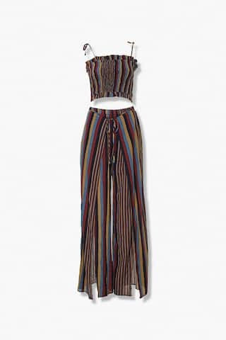 Striped Cropped Cami & Pants Set | Forever 21 (US)