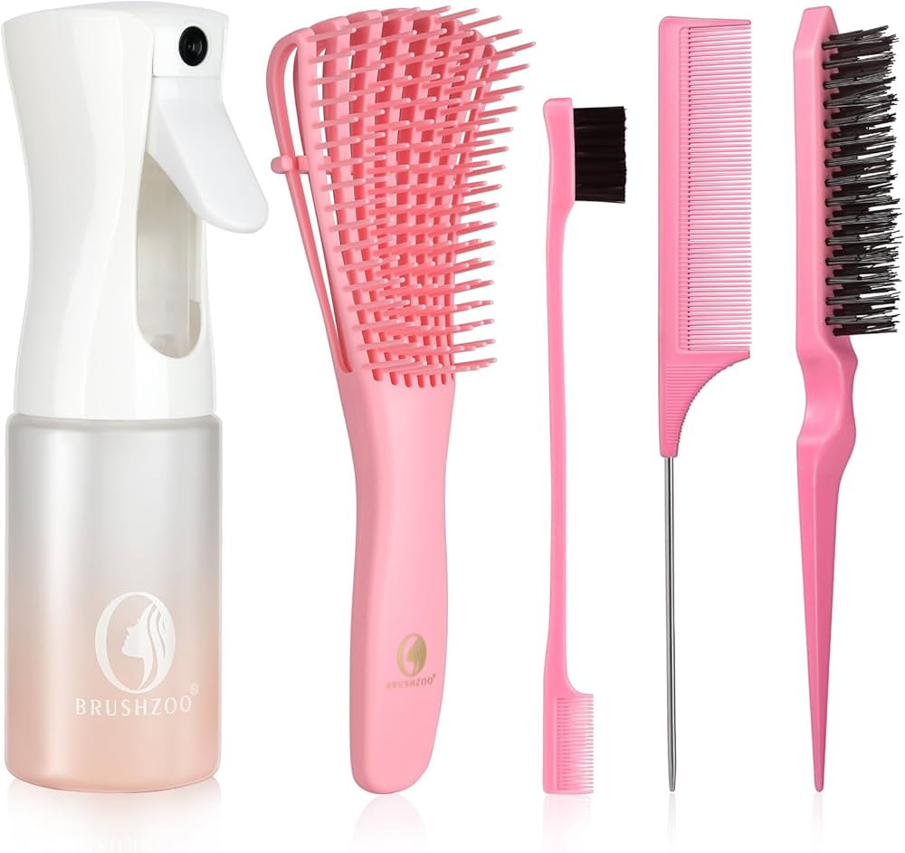 Hair Brush Set, Hair Brushes for Women Men kid, Detangler Brush for Wet Dry Curly Hair Detangling... | Amazon (US)