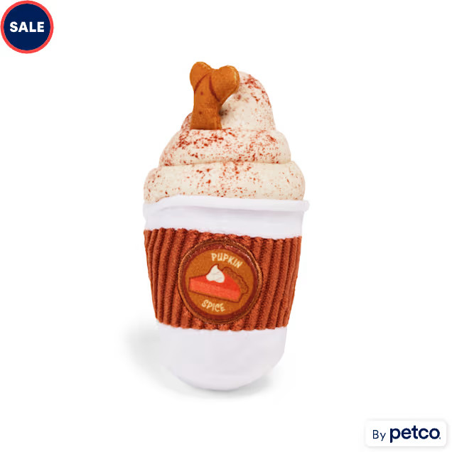 YOULY Pumpkin Spice Latte Plush Dog Toy, X-Small | Petco