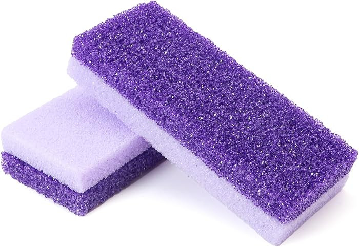 Foot Pumice Stone 2 Pack Pedicure Stone for Feet (Purple) | Amazon (US)