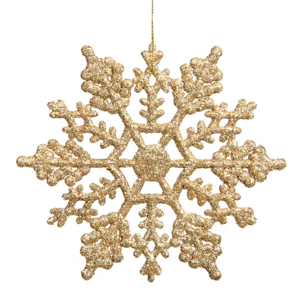 Glitter Snowflake Ornament (Set of 24) | Wayfair North America