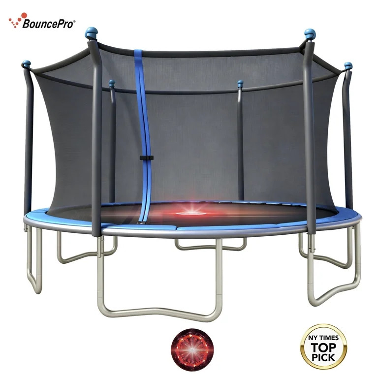 Sportspower BouncePro 14ft Trampoline Meets ASTM Safety Standards, Heavy-Duty Rust-Resistant Stee... | Walmart (US)