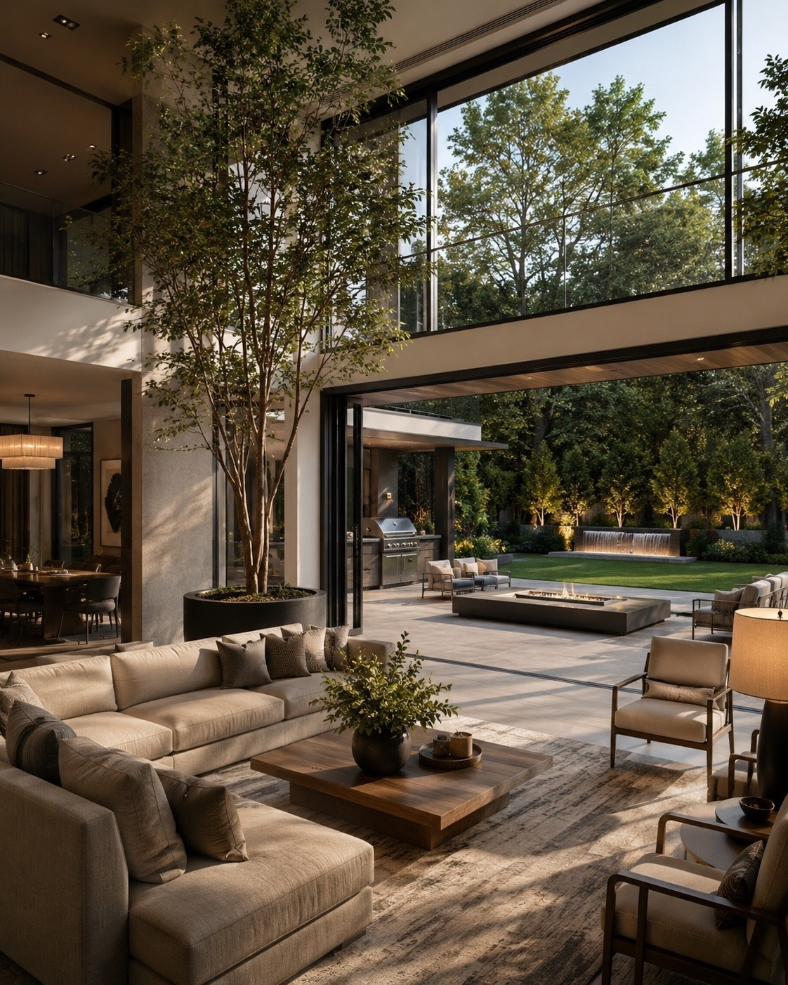 Indoor-Outdoor Luxury Living Room | Statement Chandelier + Estate-Style Interiors

Designed to slow the entire atmosphere down.

Natural light, oversized architectural windows, sculptural seating, and a room that opens effortlessly into the landscape beyond. Every detail was curated to create calm, softness, and presence—from the statement chandelier to the grounding textures layered throughout the space.

This is luxury that feels lived in, serene, and intentional.
A home designed not just to be seen—but experienced.

Shop the curated pieces below.

#LTKHome #LTKvlog