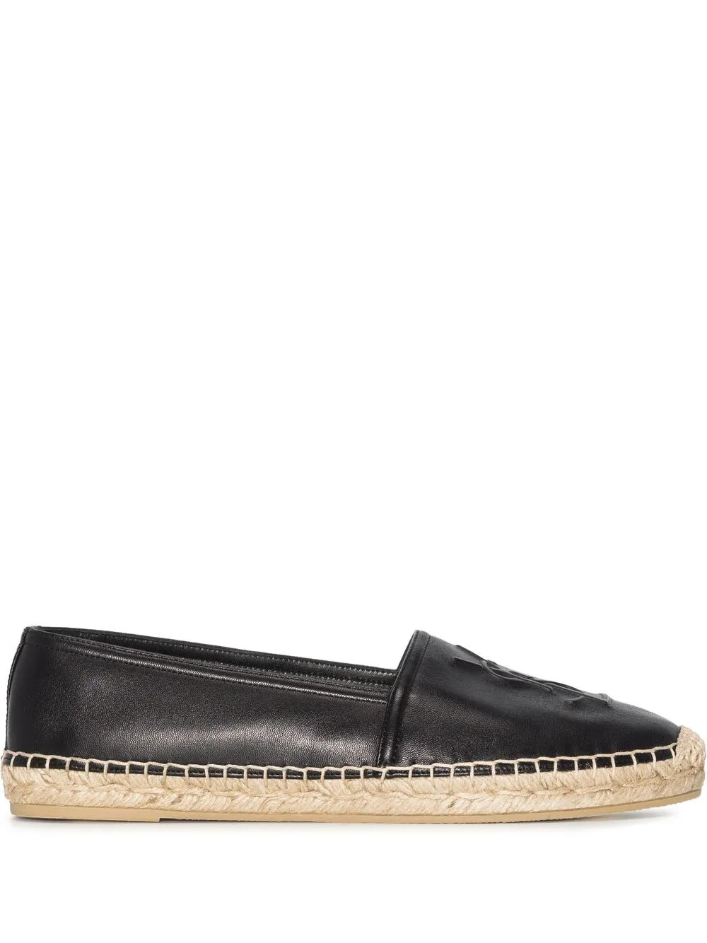 embossed-logo leather espadrilles | Farfetch Global