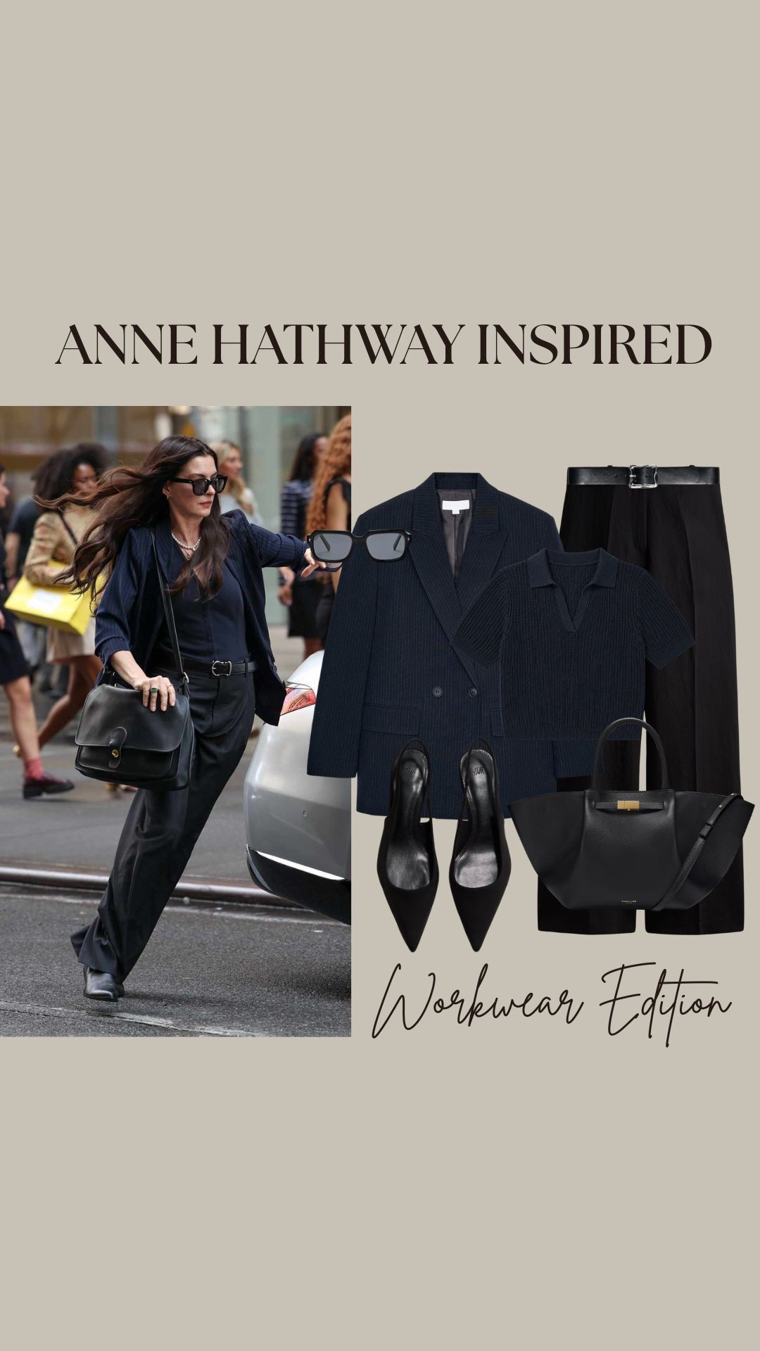 Workwear inspired by Anne Hathway 👠


Tags: pinstripe blazer, black torusers, black bag, black heels, zara,H&M

#LTKstyletip #LTKspring #LTKworkwear
