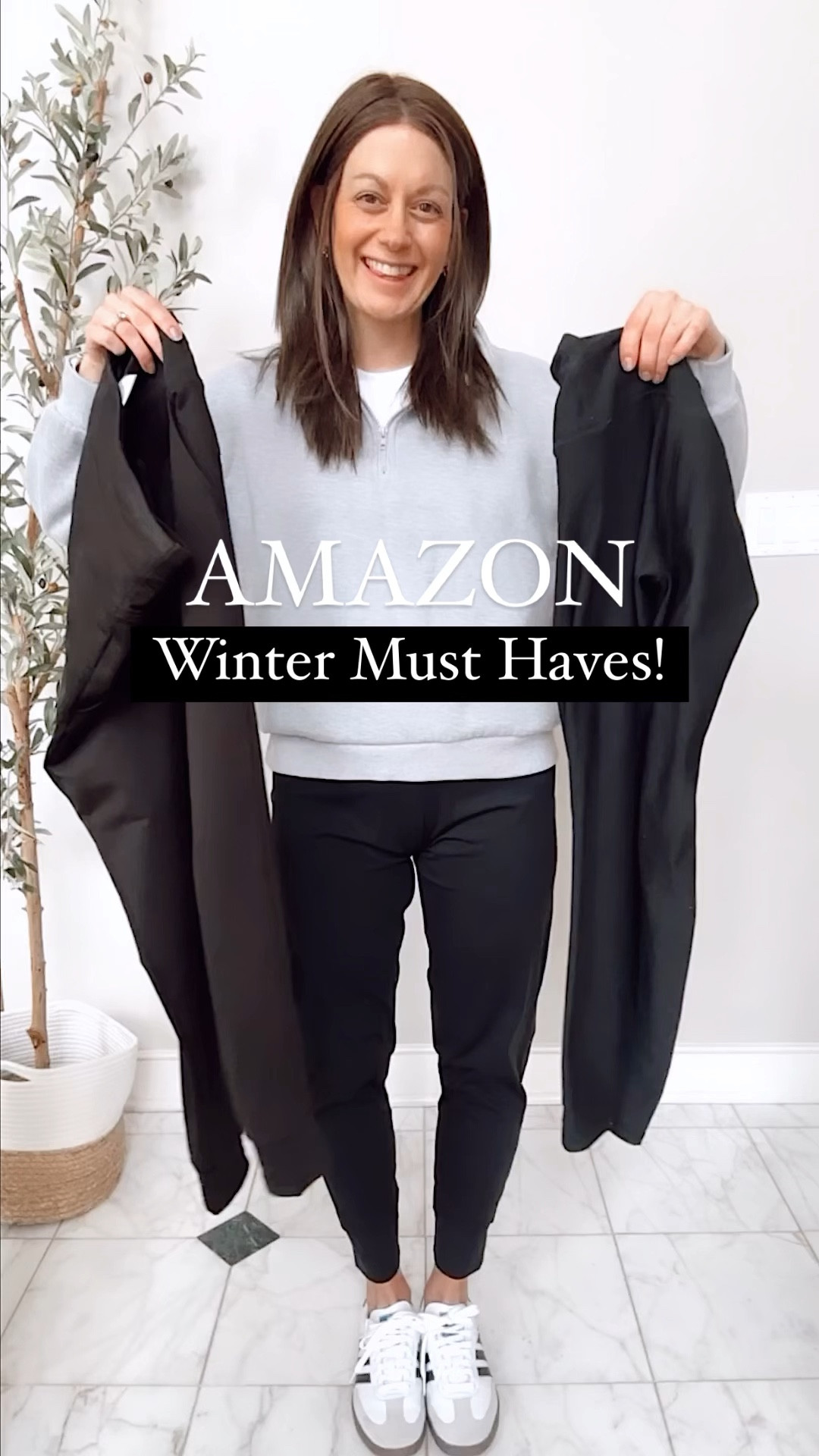 Amazon winter must haves! Love these fleece lined leggings and fleece lined joggers for winter! Both super cozy and warm.  They both run true to size - I’m in a small. 

#LTKover40 #LTKSeasonal #LTKfindsunder50