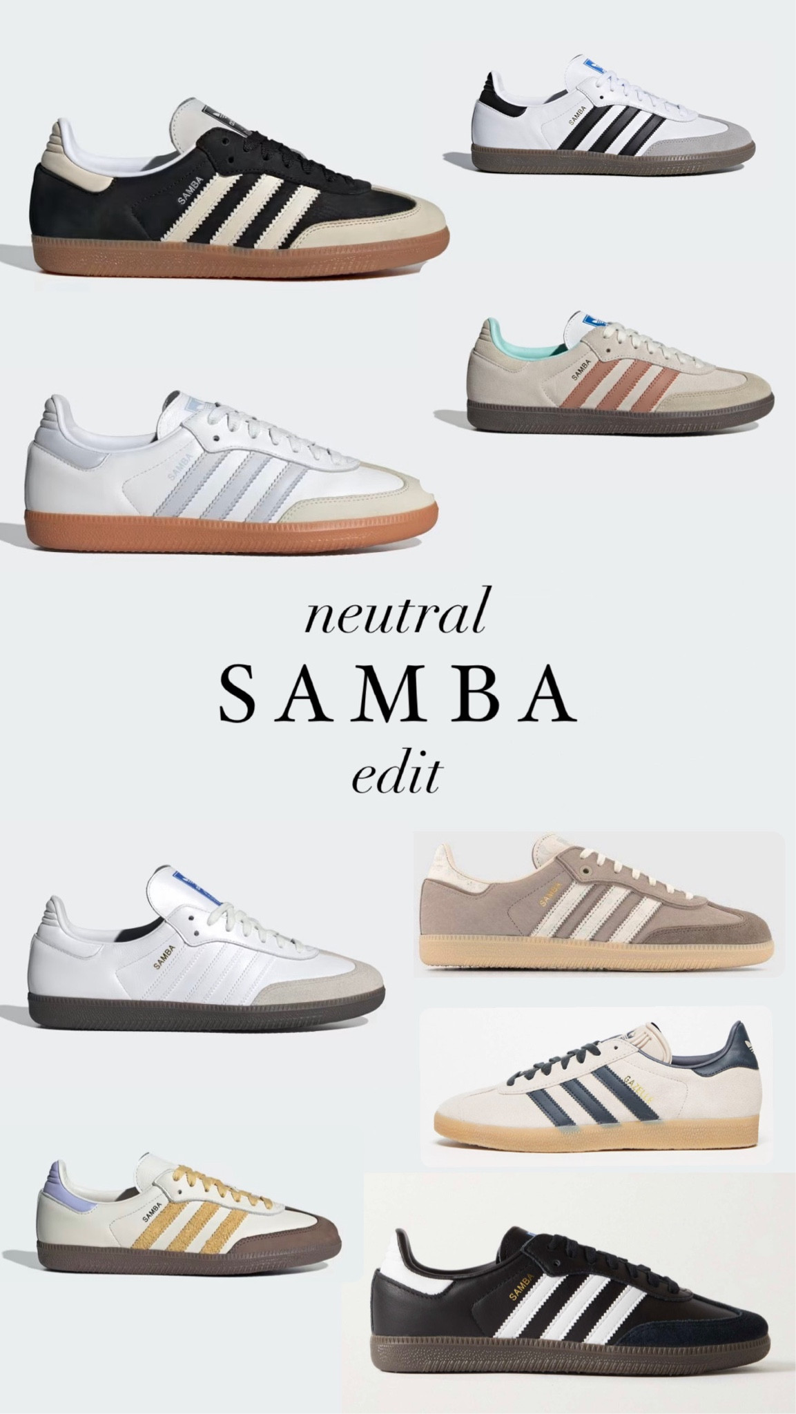 Adidas sambas, adidas trainers, neutral trainers, neutral sambas 

#LTKstyletip #LTKSeasonal #LTKshoecrush