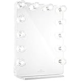 Impressions Vanity Lighted Makeup Vanity Mirror Hollywood Glow XL 2.0 Vanity Mirror Glossy White Col | Amazon (US)