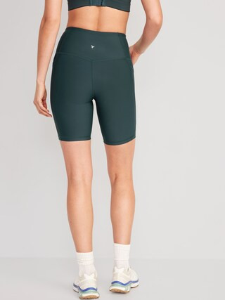 High-Waisted PowerSoft Biker Shorts for Women -- 8-inch inseam | Old Navy (US)