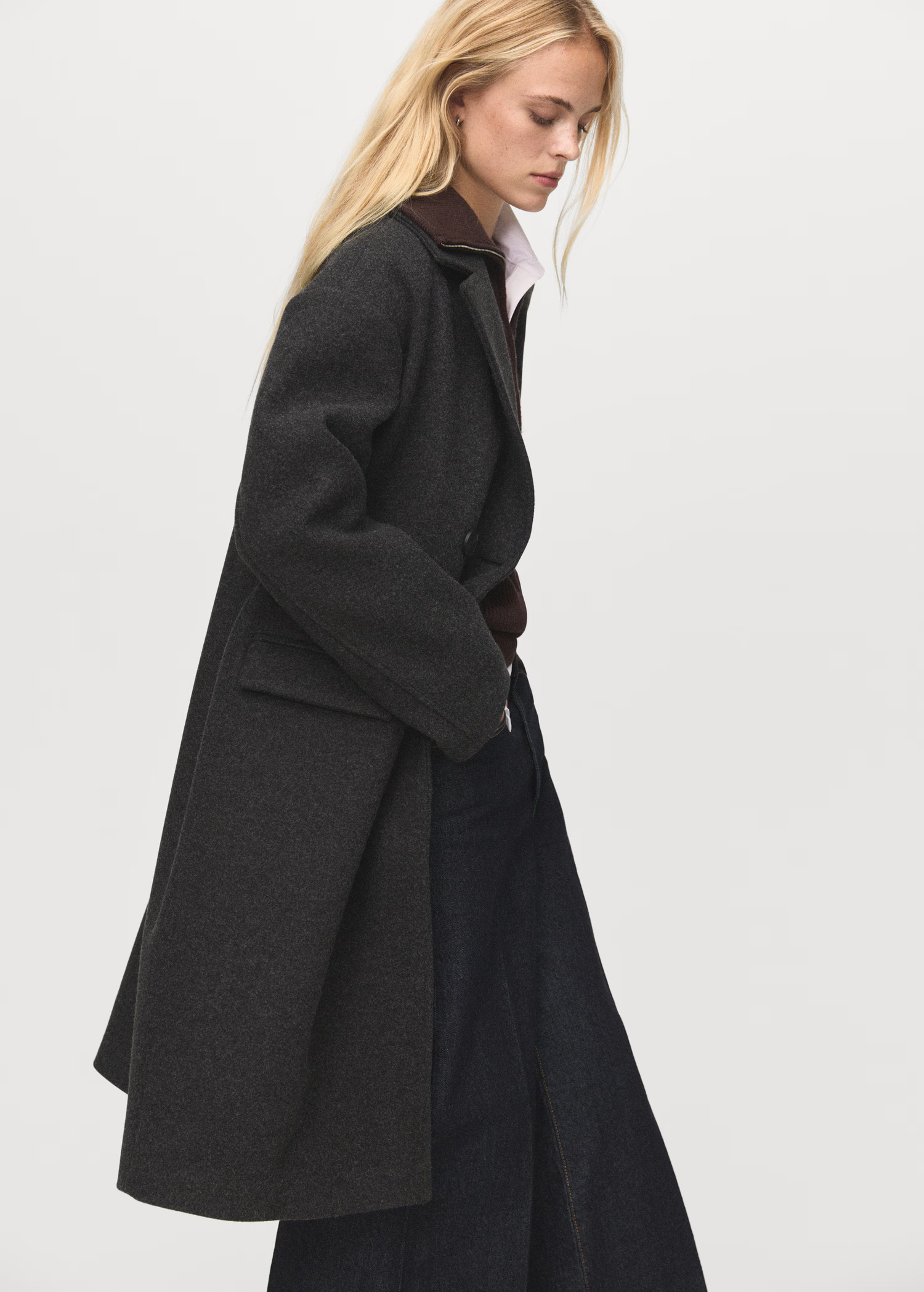 Double-breasted midi coat - Women | MANGO USA | Mango (US/MX/AU)