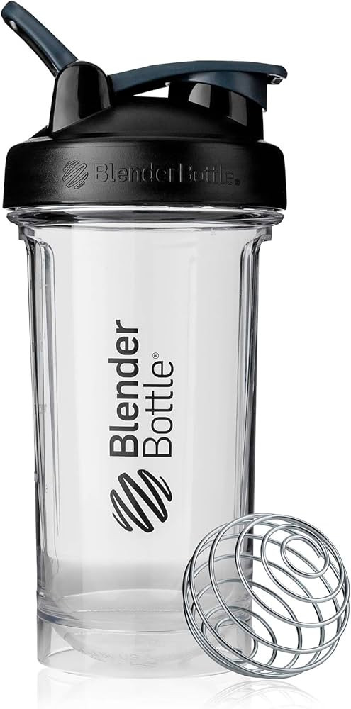 BlenderBottle Shaker Bottle Pro Series Perfect for Protein Shakes and Pre Workout, 24-Ounce, Blac... | Amazon (US)