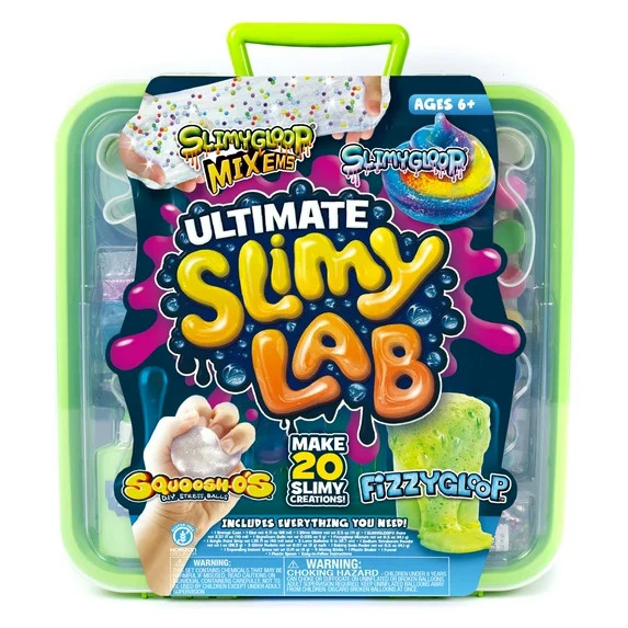SLIMYGLOOP Ultimate Multicolor Slimy Laboratory, 4-in-1 DIY Slime Activity Kit for Kids, Makes Ov... | Walmart (US)