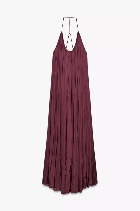 ZW COLLECTION LONG SATIN DRESS | Zara US