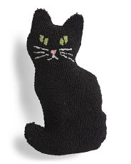 9x16 Black Cat Hooked Pillow | Halloween | Marshalls | Marshalls